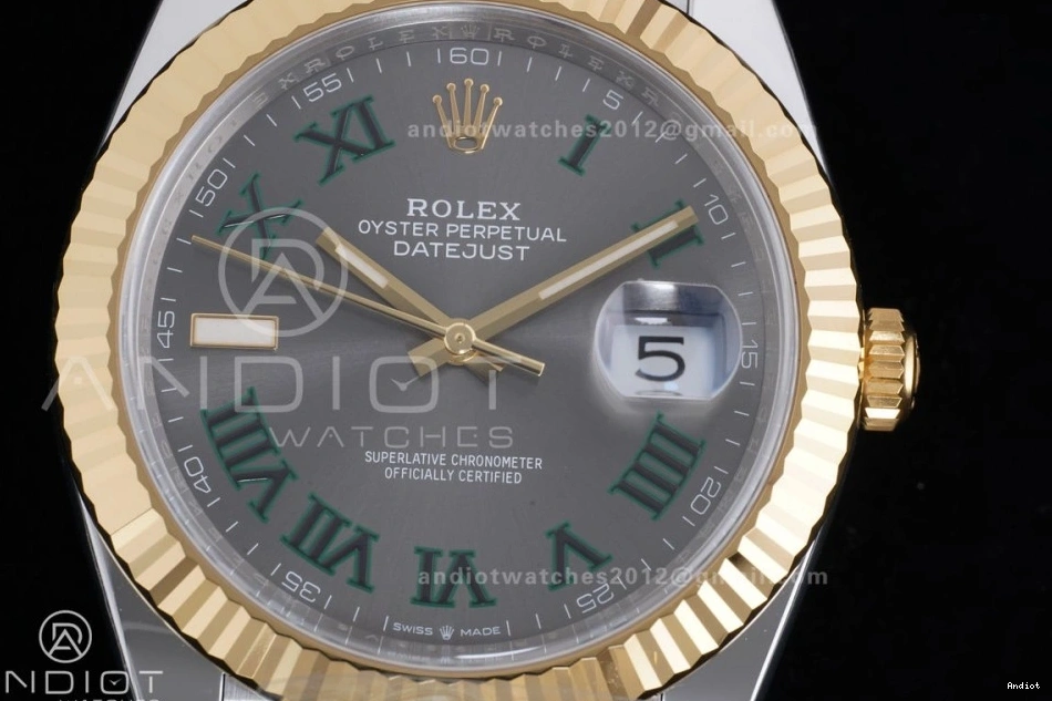 904L Best Dial Green 126333 Power Edition on Jubilee Marker Hours Roman 41 1:1 SS Gray YG Steel Bracelet (72 SH3235 Reserve) DateJust Clean 0518